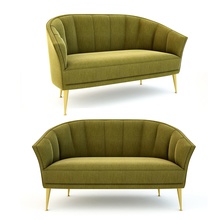 maya sofá de 2 asientos casa brabbu 2seat muebles 3d print model - Mito3D