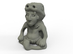 maia escultura 2 estátua asteca figura olmeca arte esculturas 3d print model - Mito3D