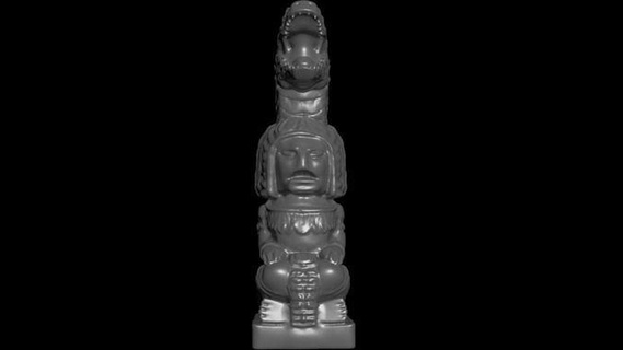Maya heykel timsah baş stl Sanat şekil heykeli 3dprint mayanstatuefor3dprint tarihi karakter büst Mısırlı firavun heykelcik Ortaçağa ait harabe Yunan Tarih mumya masaüstü heykeller 3d print model - Mito3D