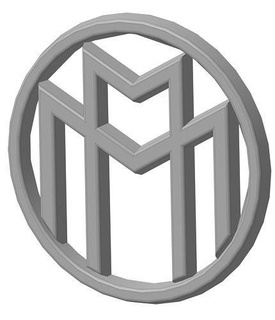Maybach logo badge sceau signe 3d modèle fdm impression loisir DIY mécanique pièces 3d print model - Mito3D