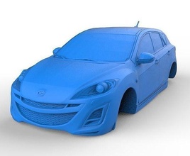 mazda 3 2010 hb stl file print hobby diy automotive 3d print model - Mito3D