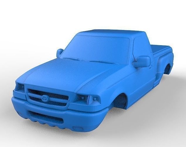 mazda b2300 ramasser stl fichier 2300 impression véhicule loisir DIY automobile 3D print model - Mito3D