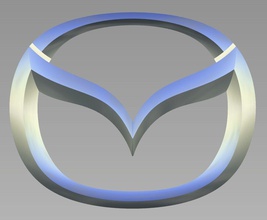 mazda logo araba japonya asya rx sanat işaretler logolar 3d print model - Mito3D