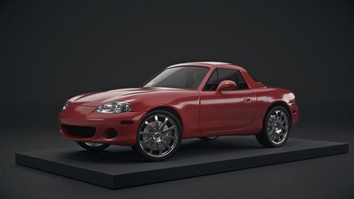 Mazda miata carro 3d impressão corrida veículo passatempo faça automotivo 3d print model - Mito3D