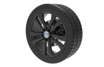 Mazda jant tekerlek model yazdırılabilir spor araba araç siyah gergedan yarış otomotiv hobi kendin yap 3d print model - Mito3D