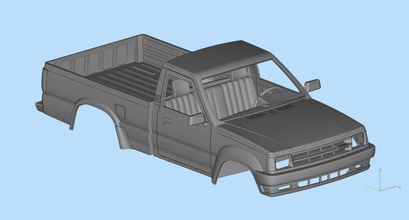 mazda b dizi b2600 b2200 düzenli taksi 3d yazdır rc araba parçalar araç otomotiv 3dprinted hobi yazdırılabilir vücut arabalar oto model baskı arabası oyuncak plastik amerikan döküm kendin yap 3d print model - Mito3D