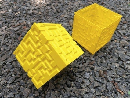 Labirinto vaso v006 3d Projeto decoração arte esculturas 3d print model - Mito3D