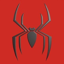 mcu spider man peito símbolo homem aranha super heroi maravilha quadrinho herói logotipo budwin cosplay adereços peter parker passatempo faça 3d print model - Mito3D