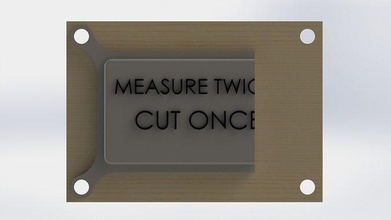 misurare tagliare volta regalo bavaglio decorazione officina negozio proprietario carpenteria vacanza 3d stampa pronto passatempo fai 3d print model - Mito3D