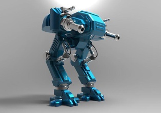 mech 3 at roboter spielzeug mechanisch sci fi drucken android spiele spielzeuge 3d print model - Mito3D