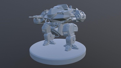 mech lowpoly games-toys robot character sci fi droid robotic future mechanic mechanical cybernetic mecha cyborg teeth sim tool claw games toys game accessories 3d print model - Mito3D