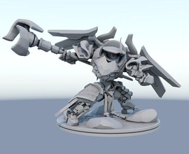 mecha royaumes jax peau impression 3d lol ligue of légendes robot jeux jouets 3d print model - Mito3D