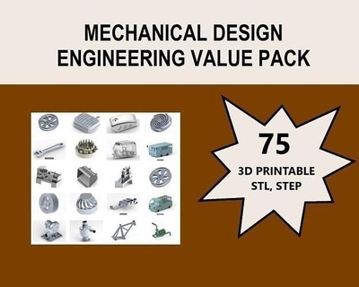 mechanical design engineering value pack parts car industrial part vehicle miniatures 3d print education machine truck science 3d print model - Mito3D