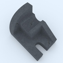 partie mécanique, n ° 6 la science d'affaires de l'acier le métal mécanique point vue fer à repasser isolées corps machinerie typographie isométrique pièces l'ingénierie transformation robot 3d print model - Mito3D