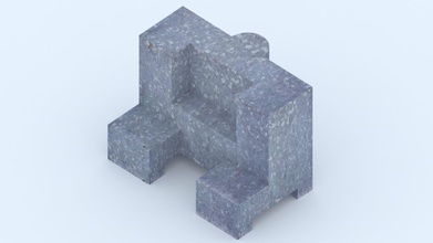 den mechanischen Teil keine 9 hobby-Heimwerker cube mechanisch ist Teile Metall Eisen Stein geometrische Kunst Form ein Stahl verglast isometrische orthographic Diagramm hobby diy mechanische 3d print model - Mito3D