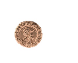 madalya 1744 sanat astro astrolojik astroloji rozetleri kader inanç burç oroscopo işaret işaretler zodiac İkizler madalyon logoları işaretleri logolar 3d print model - Mito3D
