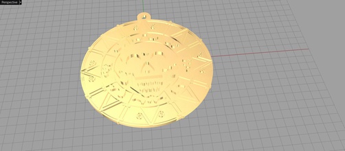 Medaille Könige Schmuck symbol retro Welt Karte zeitgenössisch Geld engineering Teile teilen aerauliqa s r l Halsketten 3d print model - Mito3D