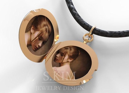 madalyon yazdırılabilir 3d model tasarım cnc öğütme yüzük küpe mücevher altın gümüş kolye takı izlemek parlak dimond Kadın elmas 3d print model - Mito3D