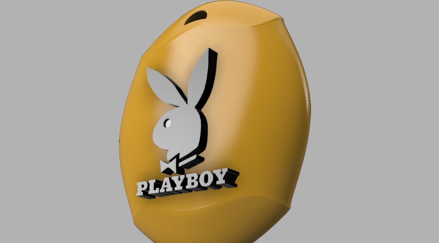 medaglione playboy sesso sexy coniglio giocare ragazzo sexymodel arte segni loghi gioielleria ciondoli 3D print model - Mito3D