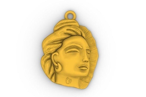 madalyon Shiva kolye tasarım madalya Shivalik Kral keskin Tanrı Hindu okul sıkıntısı zbrush cad kam cnc Shiba Sanat heykeller takı mücevher 3d print model - Mito3D