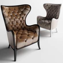 medea prestige tufted chair armchairs poltrone house furniture tuft custom 3d print model - Mito3D