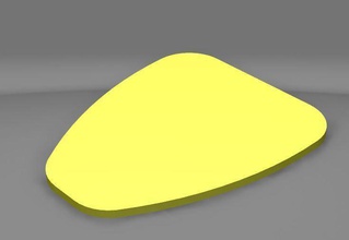 médiateur guitare musique instrument jaune loisir art 3d print model - Mito3D