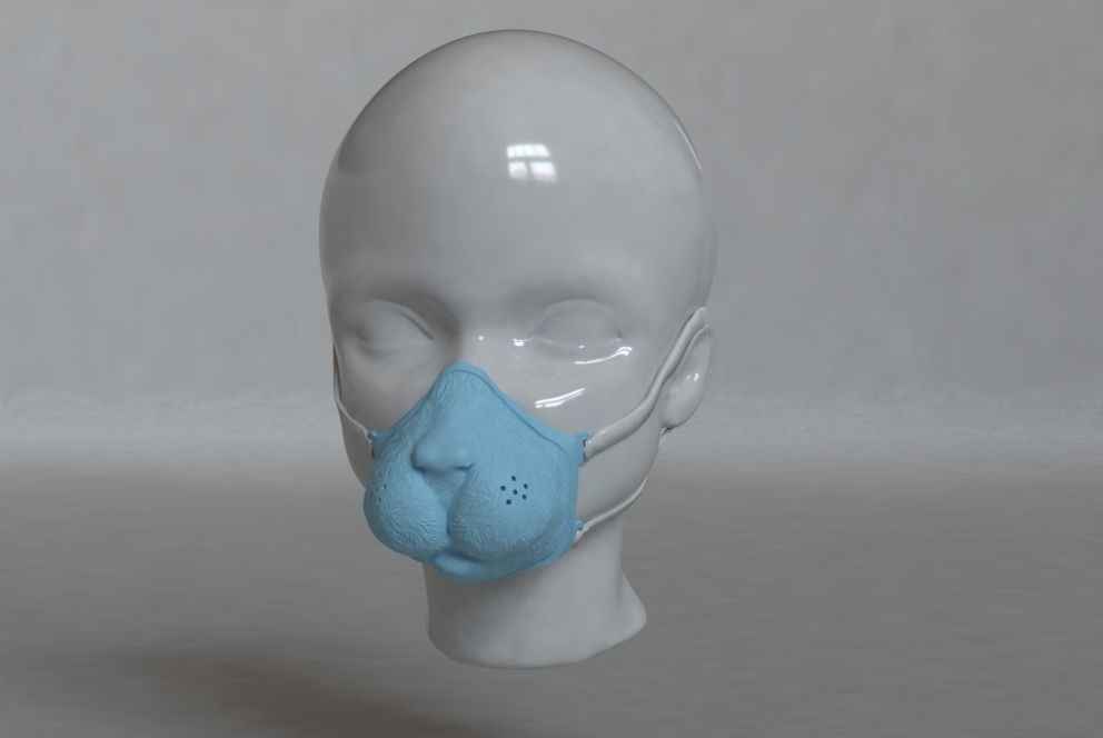 medici baby maschera la virus medicina influenza ospedale malattia faccia medico attrezzature scienza ailment infezione infettare batterica protezione scientifica covid19 2019ncov coronavirus covid biologia 3D print model - Mito3D