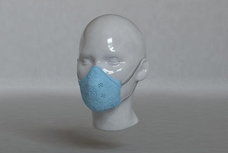 tıbbi kadın maskesi 3d yazıcı modeli maske virüs tıp etkisi hastane hastalık yüz ekipman bilim enfeksiyon bulaştırmak bakteriyel koruma bilimsel covid19 2019ncov Corona covid biyoloji 3d print model - Mito3D