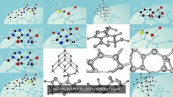 medical science molecules pack laboratory 3dprint biology printable molecular lab student dna atom chemistry design electron various models proton neutron scifi kids micro health scientific genes structure chromosome cell hobby 3d print model - Mito3D