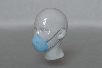 medical simple mask virus medicine influence hospital disease face equipment science ailment infection infect bacterial protection scientific covid19 2019ncov coronavirus covid biology 3d print model - Mito3D