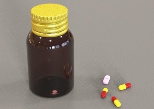ilaç şişe haplar hap şurup konteyner tablet kapsül masa nedikasyon antibiyotik bakım çare hijyen sağlıklı eczane bilim 3d print model - Mito3D