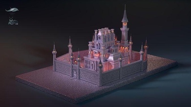 medieval castle 01 printable multipart miniature building knight old tower architecture travel house outdoor 3d print model - Mito3D