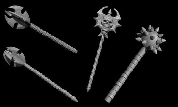 medieval armas mazo paquete 3d impresión arma caballero pelea confusa espada armadura casco afilado 3dprint arsenal corte daga guerra matemáticas proteger hacha juegos juguetes 3d print model - Mito3D