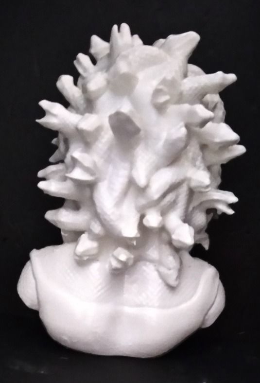 medusa bust sculpture ancient snake decoration statue art antique molding sculptures 3D print model - Mito3D