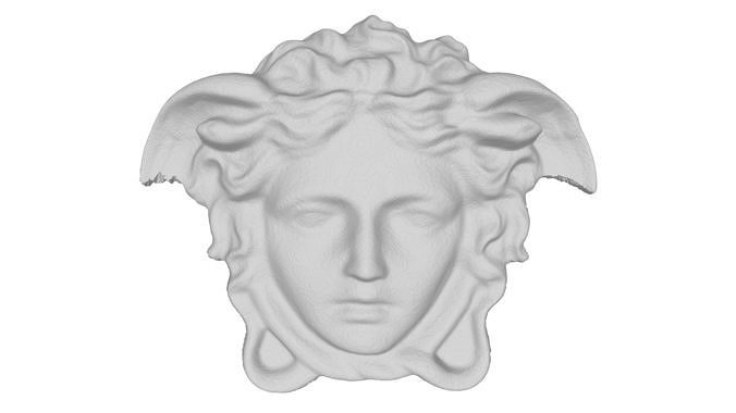 méduse visage 3d modèle grec tête Versace ancien femme personnage finitions sculpture artcam cnc art sculptures 3D print model - Mito3D