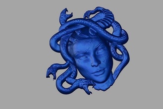 medusa sanat illüstrasyon retro din tasarım sanatsal ilmi heykel boyama kimya bilim mitoloji yaratıcılık antik maneviyat şövale resim çerçeve fantezi kurgusal yaratık 3d print model - Mito3D