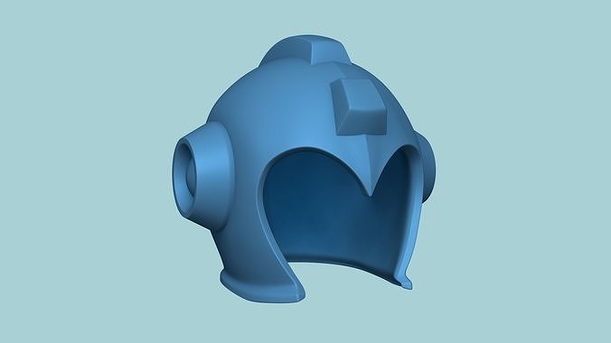 megaman casco stl imprimible clásico diseño cosplay impresión impresora juego mega hombre olmo coleccionable llavero miniatura creativo Arte 3D print model - Mito3D