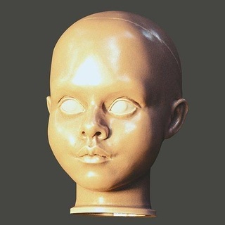 megan m3gan boneca cabeça menina robô andróide Horror filme proteger ai estátua decoração jogos brinquedos 3d print model - Mito3D