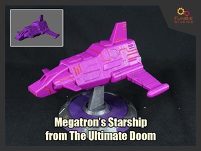 megatron starship ultimate doom transformers iconic ships games toys 3d print model - Mito3D