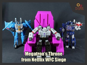 megatron throne netflix transformers wfc siege games toys 3d print model - Mito3D