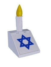 memorial candle jewish yahrtzeit light electronic led usb connection personalised memory synagogue hobby diy electronics 3d print model - Mito3D