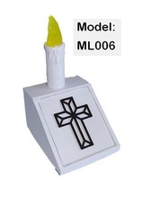 anıt Led elektronik ışık mum Hıristiyan kişiselleştirilmiş hafıza inanç ikna kilise mezhep özveri dindarlık ibadet hobi kendin yap 3d print model - Mito3D