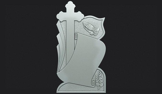 memorial tombstone cross cnc monument tomb grave gravestone graveyard carve marble headstone christian religiou bulgarian engraving roses carving carved praying art signs logos 3d print model - Mito3D