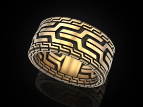 homens anel de banda 4 jóias imprimir 3dprinted printable anéis o design jóia ouro a moda printabl impressão prototipagem prata casamento motociclista escurecimento textura 3d print model - Mito3D