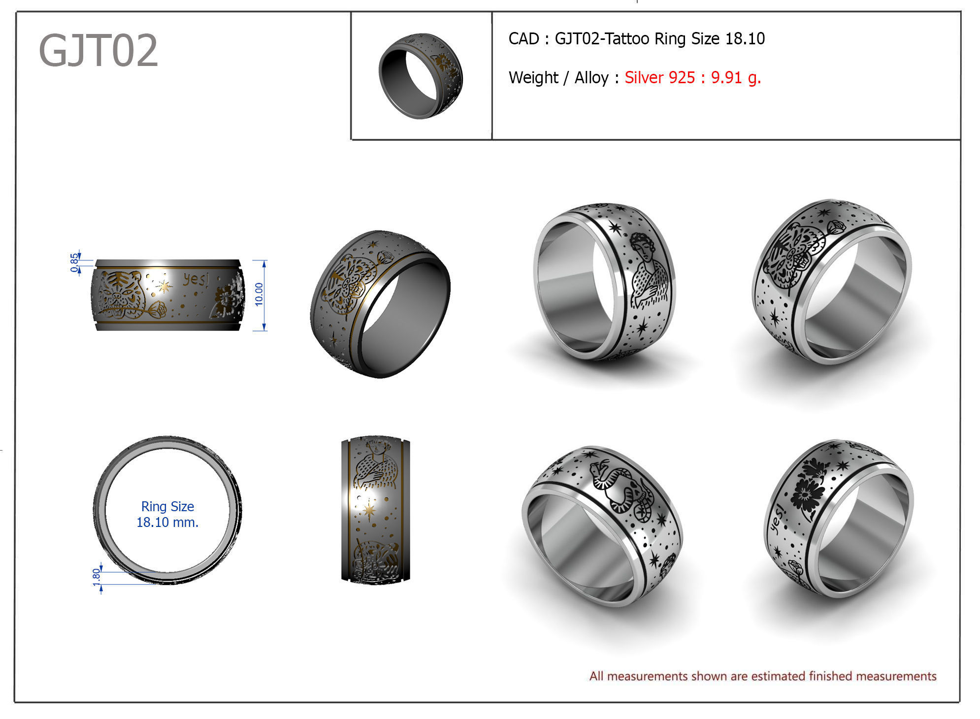 Männer Mode-ring ring Schmuck diamond gold Juwel bedruckbar ist engagement sterling Diamant-ring Platin Mode-Schönheit prototyping drucken Mode Hochzeit finger Ringe 3D print model - Mito3D