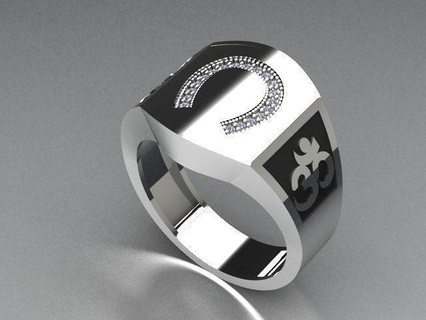hombres joyería joya anillo oro imprimible plata anillos diamante compromiso 3djewelry gratis menring joyeros joyeria 3d print model - Mito3D