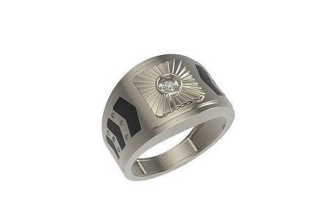 hombres joyería joya anillo oro imprimible plata anillos diamante compromiso menring joyeria joyeriaanilloshombres libres gratis 3d print model - Mito3D