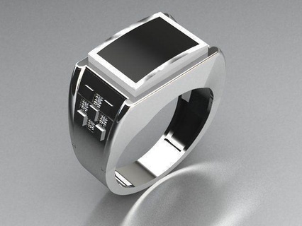 hombres joyería joya anillo oro imprimible plata anillos diamante compromiso 3djewelry gratis menring joyeria joyeros 3d print model - Mito3D