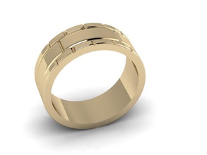 los hombres joyería anillo 009 masculino la de oro tensión dialéctica lujo acristalamiento moda brillante el platino aislado escritorio imprimible plata gem diamante sterling blanco anillos 3d print model - Mito3D