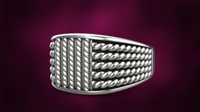 men ring man jewelry printable silver gold rings usa canada europe africa rope david yurman asia 3d print model - Mito3D